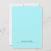 パステルお誕生日ケーキとキャンドル 招待状 (裏面)