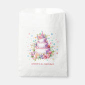 パステルお誕生日ケーキ誕生日 フェイバーバッグ (正面)