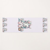 パステルかわいいウニコン人形（花籠つき） ヨガマット (正面(横))