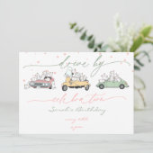 パステルかわいいキャッツサプライズお祝いパレード 招待状 (スタンド正面)