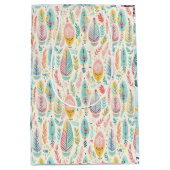 パステルかわいいボホ ミディアムペーパーバッグ (正面)