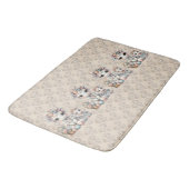 パステルかわいいユニコーンマザードーターデュオベージュ バスマット (アングル)