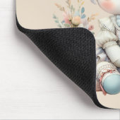 パステルかわいいユニコーンマザードーターデュオベージュ マウスパッド (コーナー)