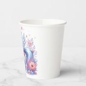 パステルかわいいユニコーン赤ちゃんシャワー 紙コップ (左)