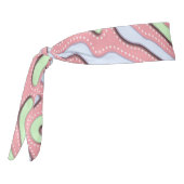 パステルかわいい抽象芸術カラフルスクイグルデザイン タイヘッドバンド (回転270)