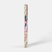 パステルかわいい抽象芸術カラフルスクイグルデザイン SAMSUNG GALAXYケース (右側面)