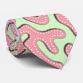 パステルかわいい抽象芸術カラフル（ばちゃばちゃ）跳ねるデザイン ネクタイ (ロール)