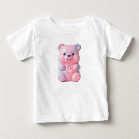パステルかわいい3Dキャンディーアート ベビーTシャツ (正面)
