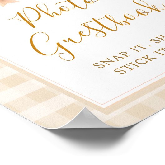 パステルかわいこちゃんパイギンガム秋フォトゲストブック ポスター (角)