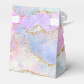 パステルかわいらしアゲート |金ゴールドグリッター静脈水彩 フェイバーボックス (裏面サイド)