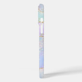 パステルかわいらしアゲート |金ゴールドグリッター静脈水彩 Case-Mate iPhoneケース (裏面 / 左)
