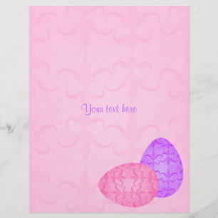 パステルかわいらしイースターエッグ チラシ