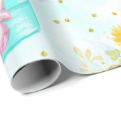 パステルかわいらしイースターカラフルバスケット ラッピングペーパー (ロールコーナー)