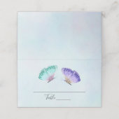 パステルかわいらしウォーターカラーバターライフル プレイスカード (外部開封)