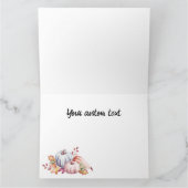 パステルかわいらしウォーターカラーパンプキンス&グルド カード (内部)