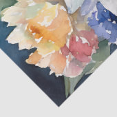 パステルかわいらしウォーターカラー花模様 薄葉紙 (詳細)