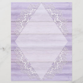 パステルかわいらしウッド&ホワイトレーススクラップブック紙