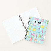 パステルかわいらしカラーの学校用品 ノートブック (内部)