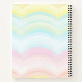 パステルかわいらしカラーの学校用品 ノートブック (裏面)