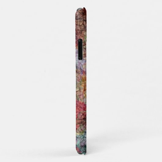 パステルかわいらしカラーの抽象芸術渦巻き灰色の線 Case-Mate iPhoneケース (裏面/右)