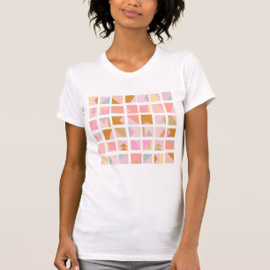 パステルかわいらしカラーズ幾何モダンデザイン Tシャツ