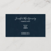 パステルかわいらしカラー水彩蝶パターン 名刺 (裏面)