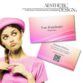 パステルかわいらしカーカラフルドQRコード 名刺