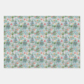 パステルかわいらしクリスマス ラッピングペーパーシート (正面2)