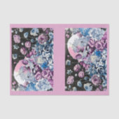 パステルかわいらしスカルとフローラデカップージL&R 145 薄葉紙 (正面)