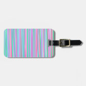 パステルかわいらしストライプ ラゲッジタグ (正面横)
