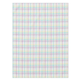 パステルかわいらしストライプ、格子模様ピンクイエローブルー テーブルクロス