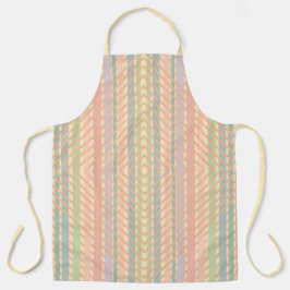 パステルかわいらしダイヤモンドパターン エプロン