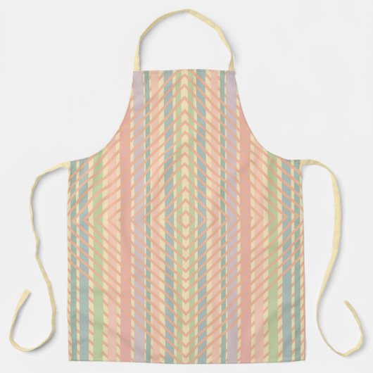 パステルかわいらしダイヤモンドパターン エプロン (正面)