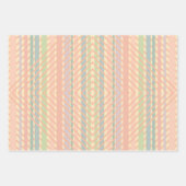 パステルかわいらしダイヤモンドパターン ラッピングペーパーシート (正面3)