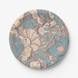 パステルかわいらしテル ペーパープレート