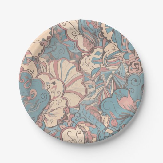 パステルかわいらしテル ペーパープレート (正面)