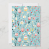 パステルかわいらしハッピーイースターカスタム写真 シーズンカード (裏面)