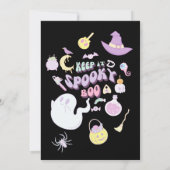 パステルかわいらしハローウィンパーティ 招待状 (裏面)