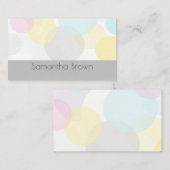 パステルかわいらしパターン抽象芸術モダンカスタム 名刺 (正面/裏面)