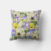パステルかわいらしパンシーランバーピロー アウトドアクッション (裏面)