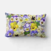 パステルかわいらしパンシーランバーピロー ランバークッション (裏面)