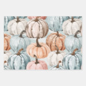パステルかわいらしパンプキンス ラッピングペーパーシート (正面3)