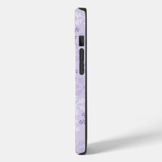 パステルかわいらしパープルスノーフレーク電話ケース Case-Mate iPhoneケース (裏面 / 左)