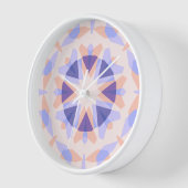 パステルかわいらしパープルピーチスターエクレクティックキッチュ 壁時計 (傾斜)