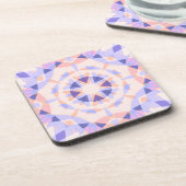 パステルかわいらしパープルピーチスターガールズデコレーション コースター (左側)
