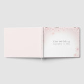 パステルかわいらしピンクさくらんぼブロッサム結婚ズ ゲストブック (全面)