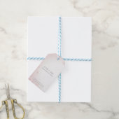 パステルかわいらしピンクさくらんぼブロッサム結婚式の引き出物 ギフトタグ (より糸付き)