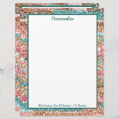 パステルかわいらしピンクブルーグリッターパーソナライズされた (正面/裏面)