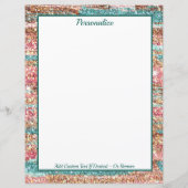 パステルかわいらしピンクブルーグリッターパーソナライズされた (正面)