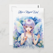 パステルかわいらしフェアリー ポストカード (正面/裏面)
